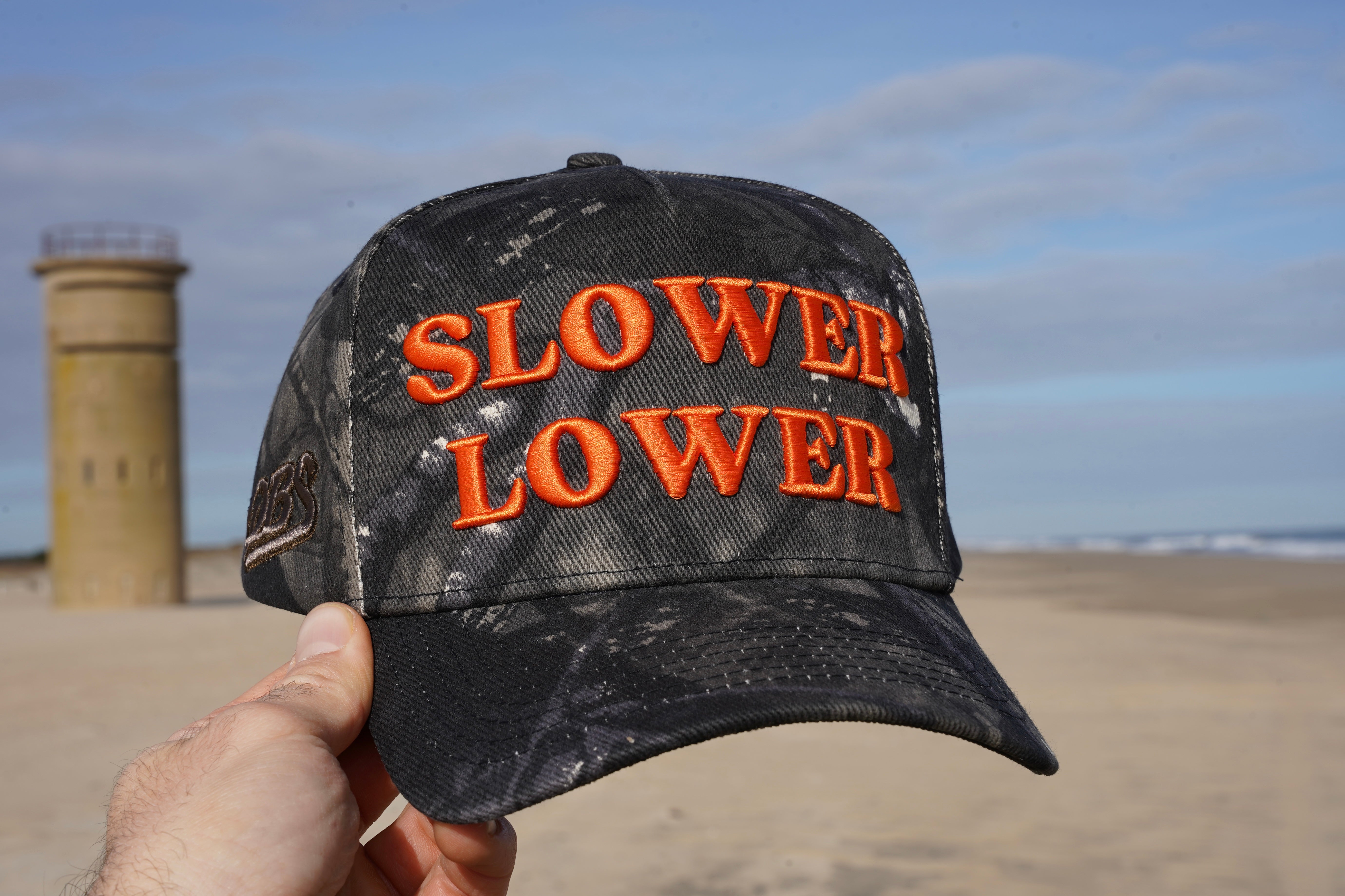 Slower Lower Camo Hat – Delaware Beaches Suck