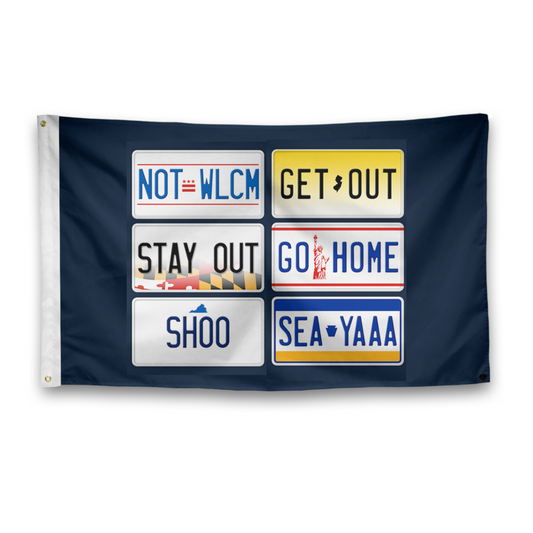 License Plate Flag